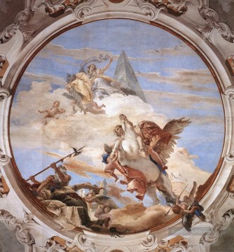 Palazzo Labia Bellerophon auf Pegasus Giovanni Battista Tiepolo Ölgemälde